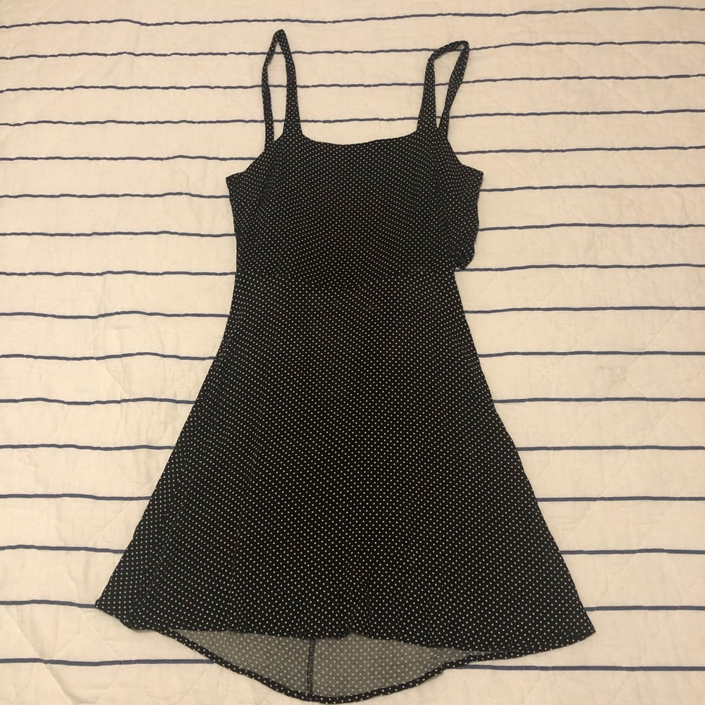 Audrey 3+1 | Black and White Polka Dot Dress
